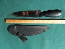 Rick Frigault custom tactical fighter fixed blade knife with kydex sheath