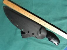 Rick Frigault custom tactical fighter fixed blade knife with kydex sheath
