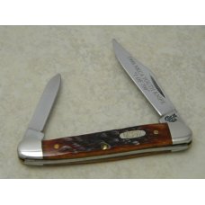 Case XX USA 2 Dot (1998) NKCA Youth Knife Bone 62109X SS Baby Copperhead