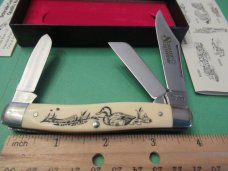 Schrade 1984 Scrimshaw  Stockman Model # SC505 