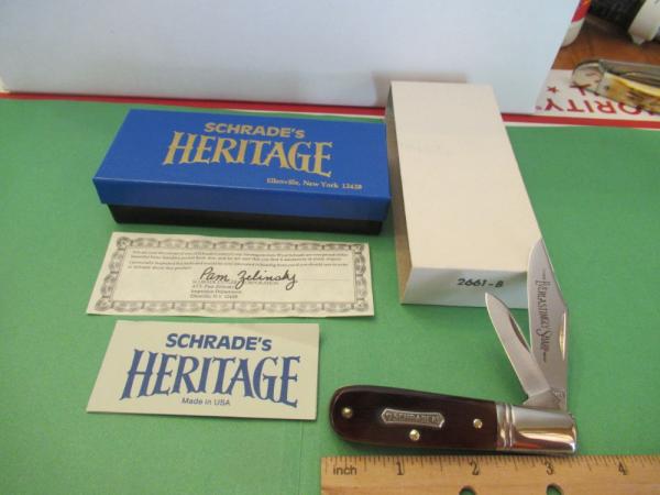 Schrade 1983 Heritage Brown Bone Barlow Pattern # 2661 Schrade 1983 Heritage Brown Bone Barlow Pattern # 2661