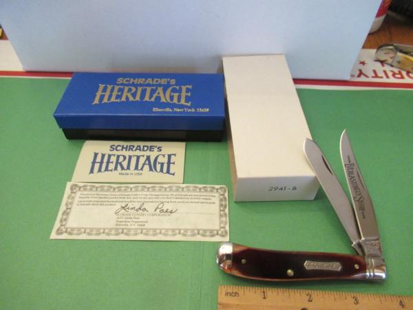 Schrade 1983 Heritage Brown Bone Trapper Pattern # 2941 Schrade 1983 Heritage Brown Bone Trapper Pattern # 2941