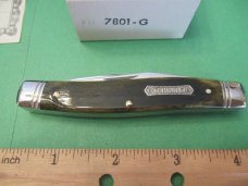Schrade 1983 Heritage Green  Bone Muskrat Pattern # 7801 