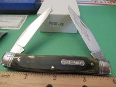 Schrade 1983 Heritage Green  Bone Muskrat Pattern # 7801 