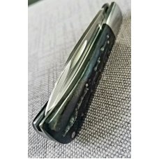 Jeff Pearce Custom Knife, Sweged/Hollow Ground Droppoint,2020,W/GEC slip, 3.5"