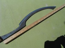 Hand forged Khopesh Sword by Two Bee Custom High Carbon Steel Knives. With Leather Sheath, USA Made!