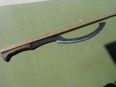 Hand forged Khopesh Sword by Two Bee Custom High Carbon Steel Knives. With Leather Sheath, USA Made!