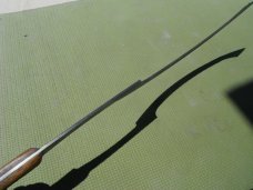 Hand forged Khopesh Sword by Two Bee Custom High Carbon Steel Knives. With Leather Sheath, USA Made!