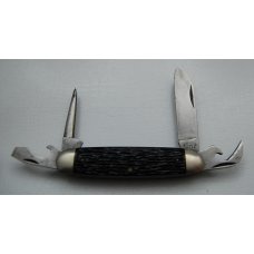 Pal Cutlery Company Unofficial Scout With Black Jigged Synthetic Covers 3 5/8