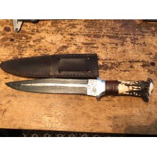 Shiva Ki Damascus double edge fighter
