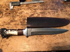Shiva Ki Damascus double edge fighter