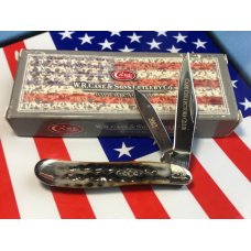 Case xx Club Jr Member Peanut Pocket Knife 6220 SS with Beautiful Bone Handles amp CCC Shield -NOS