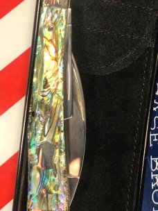 Case xx Brothers Seahorse Whittler (MDL# 8355WH SS) w/ Genuine Paua Shell Abalone Handles -NOS -Mint