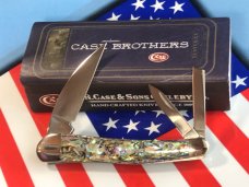 Case xx Brothers Seahorse Whittler (MDL# 8355WH SS) w/ Genuine Paua Shell Abalone Handles -NOS -Mint
