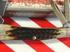 Case xx Club Member Whittler Pocket Knife (6355 WH SS) w Beautiful Bone Handles & CCC Shield -NOS