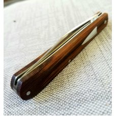 John Lloyd Custom Micarta Jack Knife SwegedHollow Ground NEW 3 78quot
