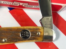 J A Henckels 3 Blade Whittler (HK-7-FLIV) Knife w/ Great Fossil Ivory Handles! Orig Box - NOS