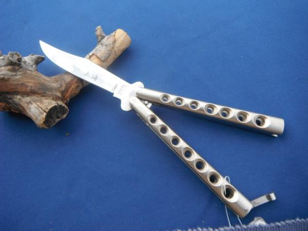 vintage 1980's valor Shanghi 571 stainless drop point balisong butterfly knife made in Japan!!! vintage 1980's valor Shanghi 571 stainless drop point balisong butterfly knife made in Japan!!!