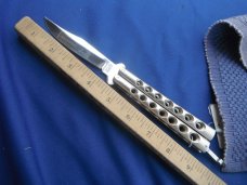 vintage 1980's valor Shanghi 571 stainless drop point balisong butterfly knife made in Japan!!!