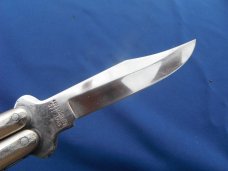vintage 1980's valor Shanghi 571 stainless drop point balisong butterfly knife made in Japan!!!