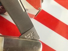Bear & Son 1 Blade Razor Barlow w/ Smooth Natural Bone Handles -Great to use or Admire -NOS