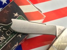 Bear & Son 1 Blade Razor Barlow w/ Smooth Natural Bone Handles -Great to use or Admire -NOS
