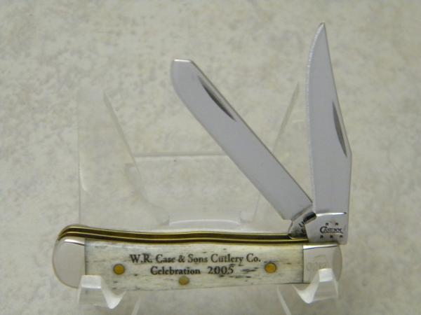 Case XX USA 2005 W.R. Case & Sons Cutlery Co. Celebration Bone 62154 SS Tiny Trapper Knife