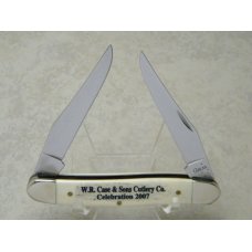 Case XX USA 2007 W.R. Case & Sons Cutlery Co. Celebration Bone Muskrat Knife