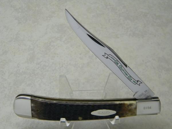 Case XX SS USA 1981 Bone 6151 1st Edition Case Collectors Club Banana Trapper Knife Case XX SS USA 1981 Bone 6151 1st Edition Case Collectors Club Banana Trapper Knife