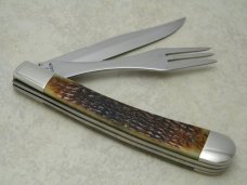 Case XX SS USA 1983 Bone 6251FK Case Collectors Club Take Apart Hobo Knife