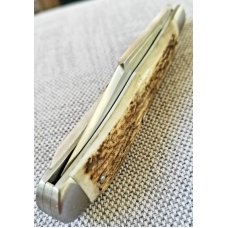 K'roo Custom Stag Slimline, Hawthorne,Knife,NEW,W/GEC slip, 3.9",N690,2020,w/COA