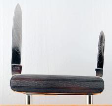 C. Bertram 3-Blade 3 1/8" Long Pen Knife In Excellent Condition With Stainless Steel Covers (962)