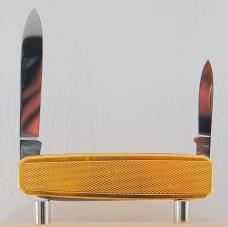Henckels Friodur 2-Blade 2 3/4" Pen Knife In Excellent Condition With Stainless Steel Covers (967)