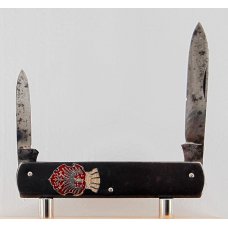 Henckels 2-Blade 3 1/8" Long Pen Knife In Very Good Condition With Metal Covers (972)