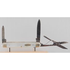 Henckels 2-Blade 3 3/16" Long Pen Knife In Very Good Condition With Mother of Pearl Covers (1006)