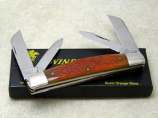 Winchester Trademark USA 1996 Bone 4902 Large 4 Blade Congress Knife