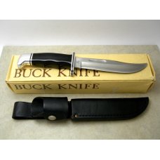 Buck 119 USA Black Buck Special Fixed Blade Hunting Sheath Knife in Box Pre 1986