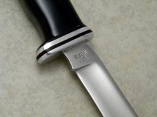Buck 118 USA Black Personal Fixed Blade Hunting Sheath Knife in Box - Early 1970's