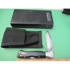 Black Jack Knives Black Micarta Mid-Folding Mamba Model BJ-90