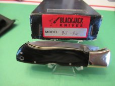 Black Jack Knives Black Micarta Mid-Folding  Mamba  Model BJ-90