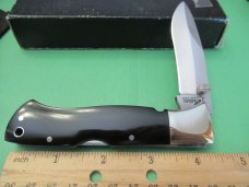 Black Jack Knives Black Micarta Mid-Folding  Mamba  Model BJ-90
