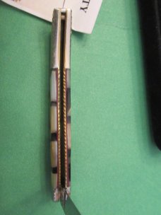 Case XX Tiny Tooth Pick Proto Painted Pony  Gold Lip Pearl  & Black Mica 