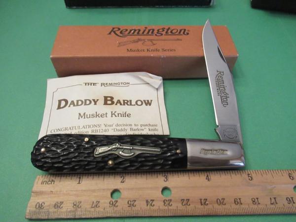Remington Bone Handle Daddy Barlow Model# Musket 1 