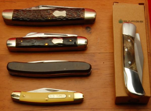 Lot #9 - Sarge, Schrade, Kutmaster, Shapleigh and Imperial - Big Savings on This 5 Knife Lot! Lot #9 - Sarge, Schrade, Kutmaster, Shapleigh and Imperial - Big Savings on This 5 Knife Lot!