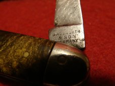 A. W. Wadsworth Pen with Burl Wood type handles.  Made in Germany