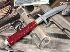 Case Classic 61050 L SAB Swing guard Lockback Red Banana Bone Knife w/Box & COA   