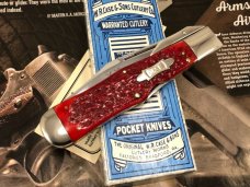 Case Classic 61050 L SAB Swing guard Lockback Red Banana Bone Knife w/Box & COA   