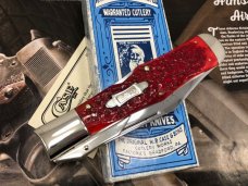 Case Classic 61050 L SAB Swing guard Lockback Red Banana Bone Knife w/Box & COA   