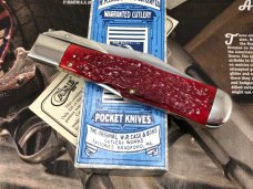 Case Classic 61050 L SAB Swing guard Lockback Red Banana Bone Knife w/Box & COA   