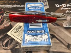 Case Classic 61050 L SAB Swing guard Lockback Red Banana Bone Knife w/Box & COA   
